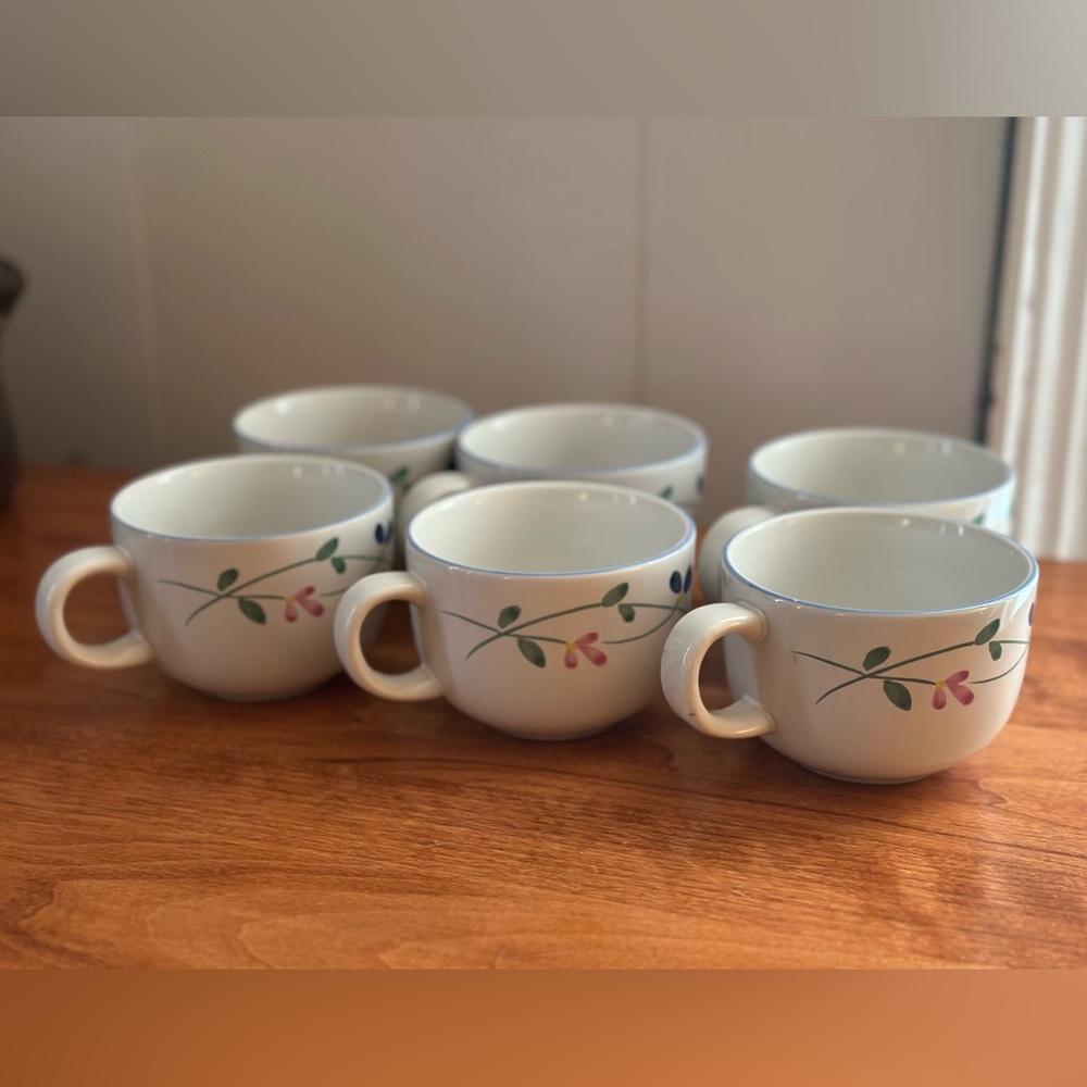Allegro Stoneware Hearthside Coffee Cups - 6